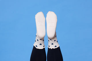 Cream & Navy Hearts STIX